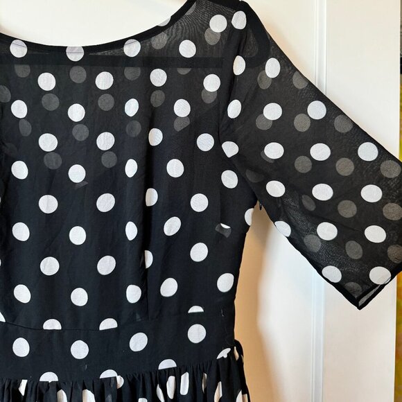 Floryday Polka-dot Mary Dress sz M - Picture 2 of 3